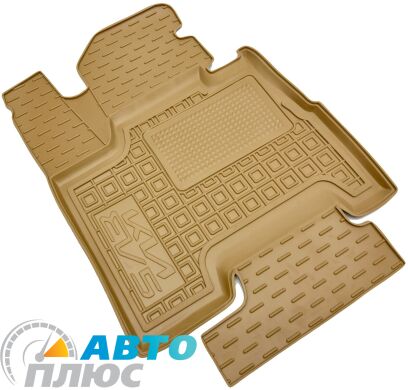 Автомобильные коврики в салон Kia EV5 2024- бежевые (AVTO-Gumm)