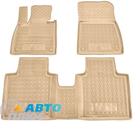 Автомобільні килимки в салон Zeekr 7X 2024- бежеві (AVTO-Gumm)