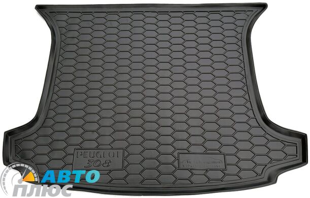 Автомобильный коврик в багажник Peugeot 308 2008- Universal (5 мест) (Avto-Gumm)