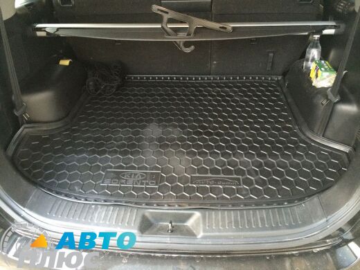 Автомобильный коврик в багажник Kia Sorento 2009-2015 (7 мест) (Avto-Gumm)