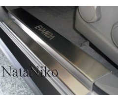 Накладки на пороги Chevrolet Evanda 2004- (Premium)