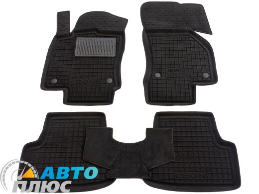Гибридные коврики в салон Seat Leon 2013- (5 дверей) (Avto-Gumm)