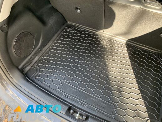 Автомобильный коврик в багажник Kia Niro 2018- с органайзером (Avto-Gumm)