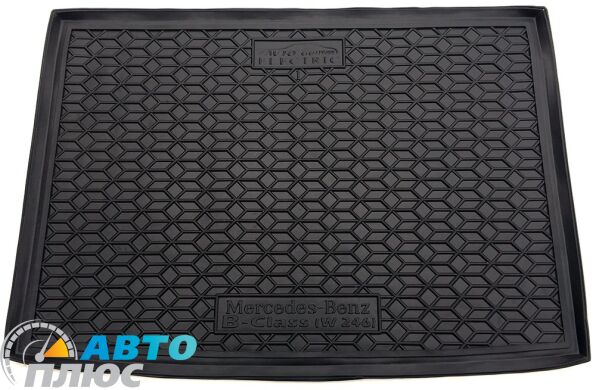 Автомобильный коврик в багажник Mercedes B (W246) 2014- Electric Drive (Avto-Gumm)