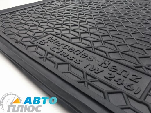 Автомобильный коврик в багажник Mercedes B (W246) 2014- Electric Drive (Avto-Gumm)