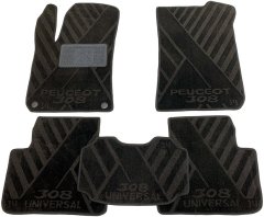 Композитные коврики в салон Peugeot 308 2014- Universal (X) AVTO-Tex