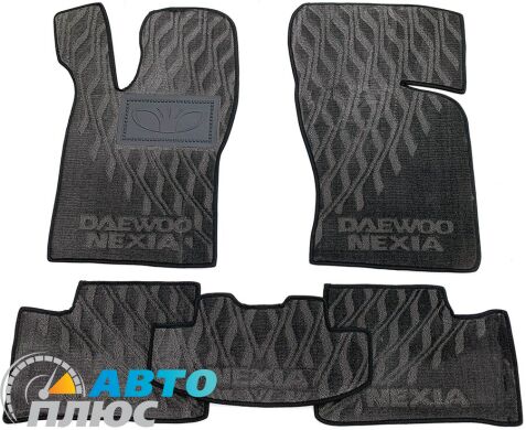 Композитные коврики в салон Daewoo Nexia 98-/08- (V) серые AVTO-Tex