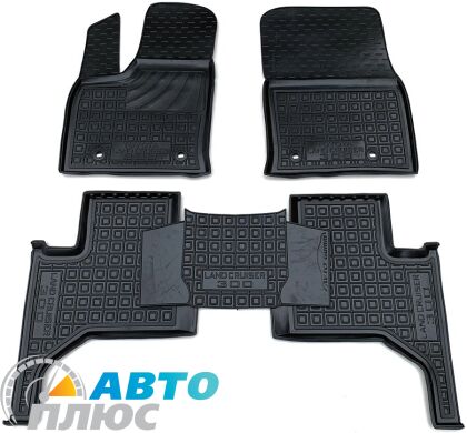 Автомобильные коврики в салон Toyota Land Cruiser 300 2021- (AVTO-Gumm)