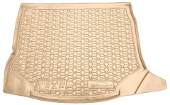 Автомобильный коврик в багажник Nissan Leaf 2018- (без сабвуфера) бежевый (AVTO-Gumm)