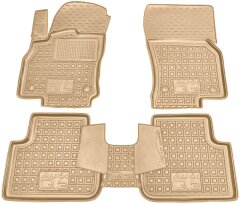 Автомобильные коврики в салон Audi Q3 2020- бежевые (AVTO-Gumm)
