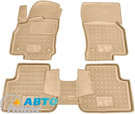 Автомобильные коврики в салон Audi Q3 2020- бежевые (AVTO-Gumm)