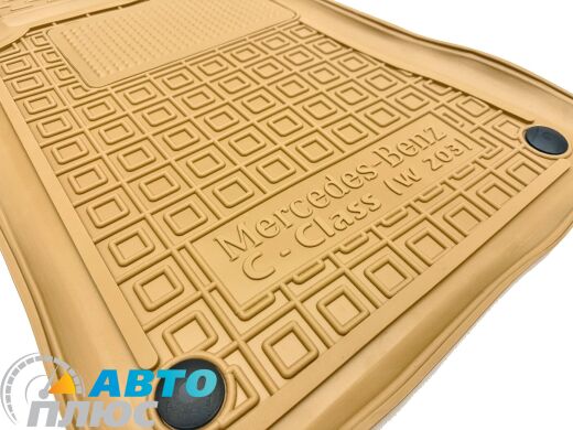 Автомобильные коврики в салон Mercedes C (W203) 2000-2006 бежевые (AVTO-Gumm)