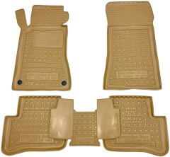 Автомобильные коврики в салон Mercedes C (W203) 2000-2006 бежевые (AVTO-Gumm)
