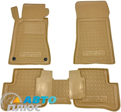 Автомобильные коврики в салон Mercedes C (W203) 2000-2006 бежевые (AVTO-Gumm)