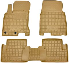 Автомобильные коврики в салон Nissan Qashqai 2007- бежевые (AVTO-Gumm)