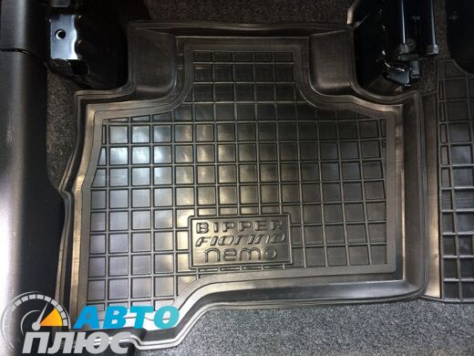 Автомобільні килимки в салон Fiat Qubo/Fiorino 08-/Citroen Nemo 07-/Peugeot Bipper 08- (Avto-Gumm)