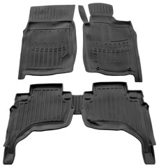 3D Коврики в салон автомобиля Mitsubishi L200 2006-2015 (правый руль) (Stingray)