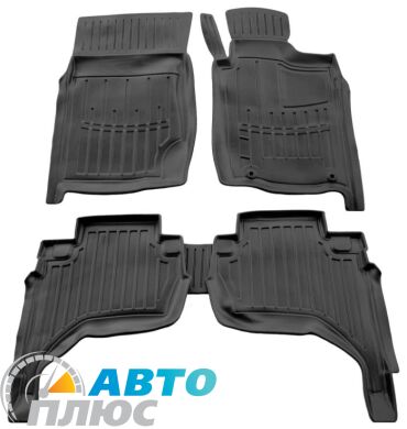 3D Коврики в салон автомобиля Mitsubishi L200 2006-2015 (правый руль) (Stingray)