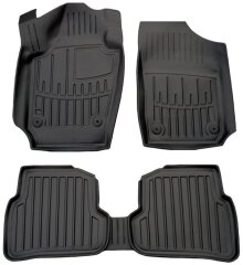3D Коврики в салон автомобиля Volkswagen Polo Hatchback 2009-2017 (Stingray)