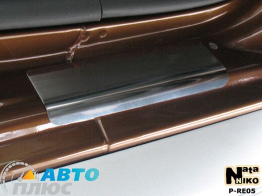 Накладки на пороги Renault Duster 2010-/2015- (Premium)