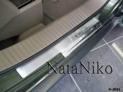 Накладки на пороги Jeep Compass 2011- (Premium)