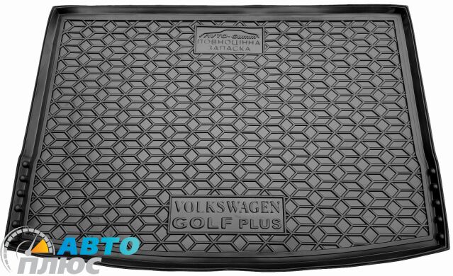 Автомобільний килимок в багажник Volkswagen Golf Plus 2004- повнорозмірне (AVTO-Gumm)