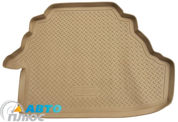 Полиуретановый коврик в багажник Toyota Camry 40 2006- V6 бежевый (NorPlast)