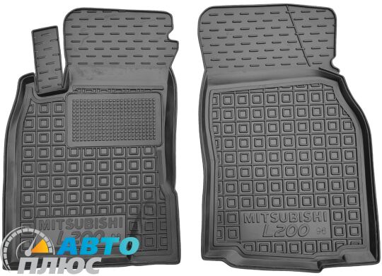 Передние коврики в автомобиль Mitsubishi L200 Double Cab 1996-2006 (AVTO-Gumm)