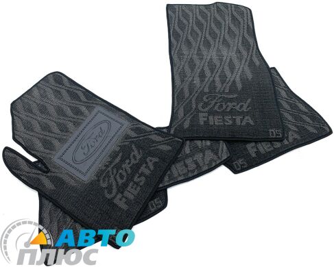 Композитные коврики в салон Ford Fiesta 2002-2008 (V) серые AVTO-Tex