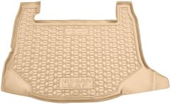 Автомобильный коврик в багажник Nissan Leaf 2018- с сабвуфером бежевый (AVTO-Gumm)