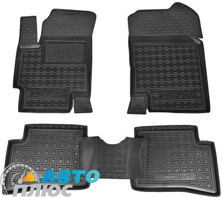 Автомобильные коврики в салон Hyundai Accent 2006-2010 (Avto-Gumm)