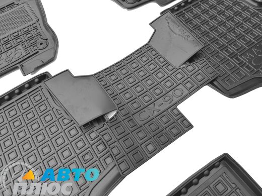 Автомобильные коврики в салон Mazda CX-90 2023- 8 мест (AVTO-Gumm)