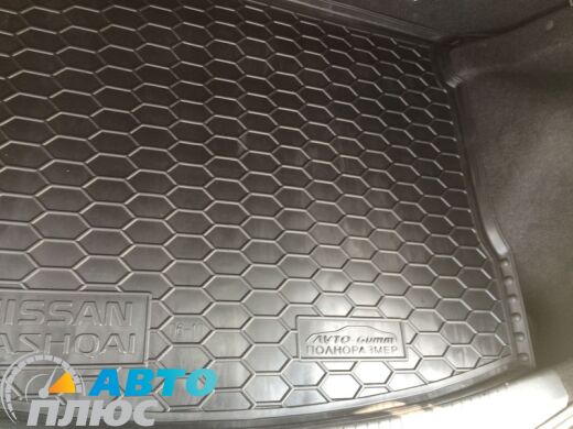 Автомобильный коврик в багажник Nissan Qashqai 2007-2010 (Avto-Gumm)