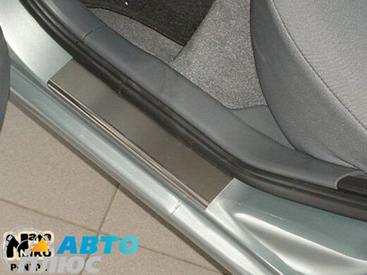 Накладки на пороги Nissan Almera Classic 2006- (Premium)