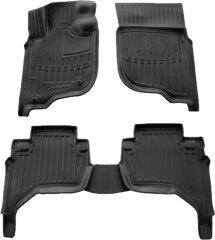 3D Коврики в салон автомобиля Mitsubishi L200 2006-2015 (Stingray)