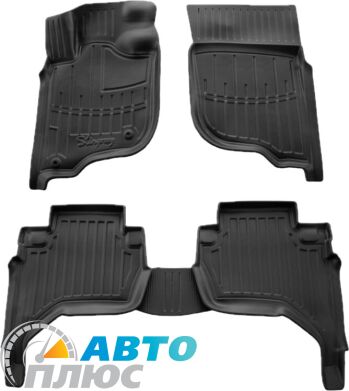 3D Коврики в салон автомобиля Mitsubishi L200 2006-2015 (Stingray)