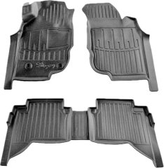 3D Коврики в салон автомобиля Toyota Hilux 2004-2015 (Stingray)