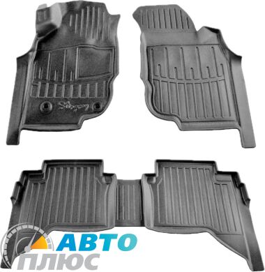 3D Коврики в салон автомобиля Toyota Hilux 2004-2015 (Stingray)