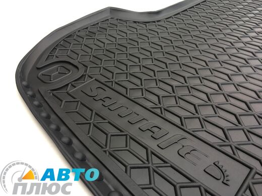 Автомобильный коврик в багажник Hyundai Santa Fe 2006-2012 5 мест (Avto-Gumm)