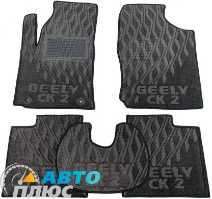 Композитные коврики в салон Geely CK/CK-2 2005- (V) серые AVTO-Tex