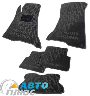 Композитні килимки в салон Renault Laguna 2 2001-2007 (V) чорні AVTO-Tex