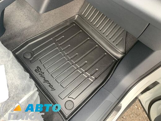 3D Килимки в салон автомобіля Volkswagen ID4 Crozz 20-/Skoda Enyaq 4 21- (Stingray)