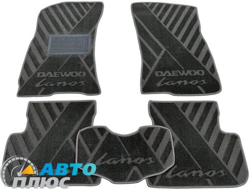 Композитні килимки в салон Daewoo Lanos 1996- (X) сірі AVTO-Tex