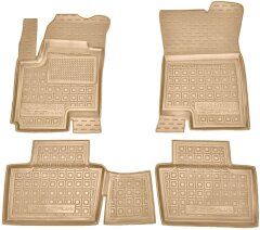 Автомобильные коврики в салон Changan CS35 Plus 2023- ДВС бежевые (AVTO-Gumm)