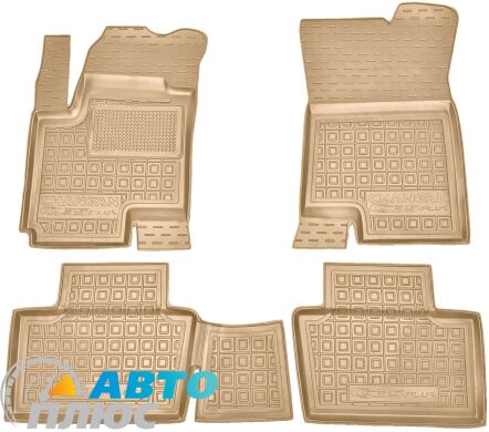 Автомобильные коврики в салон Changan CS35 Plus 2023- ДВС бежевые (AVTO-Gumm)