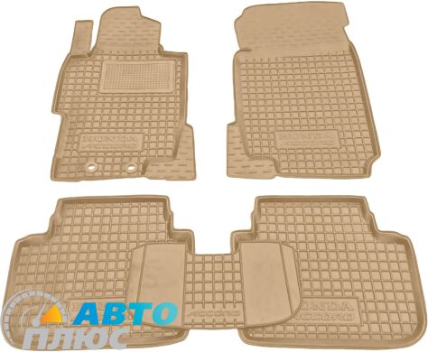 Автомобильные коврики в салон Honda Accord 2003-2007 бежевые (AVTO-Gumm)