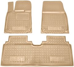 Автомобильные коврики в салон Hyundai Ioniq 6 2022- бежевые (AVTO-Gumm)