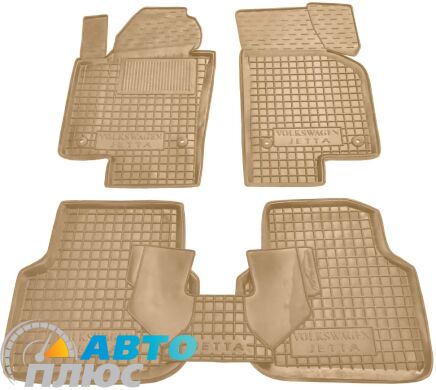 Автомобильные коврики в салон Volkswagen Jetta 2011- бежевые (AVTO-Gumm)