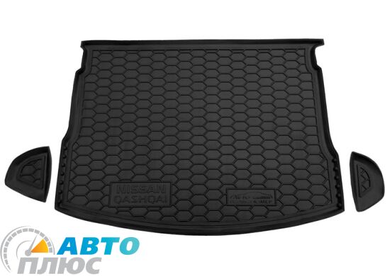 Автомобильный коврик в багажник Nissan Qashqai 2007-2010 (Avto-Gumm)