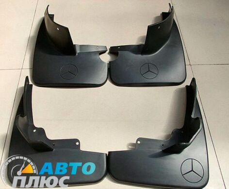 Комплект брызговиков Mercedes ML (W164) 2005-2011 (без порогов) (AVTM)